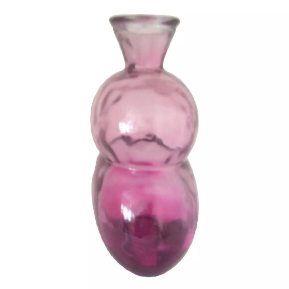 Vintage San Miguel Recycled Glass Company Hand Blown Bubble Decanter/Vase - Picture 4 of 5